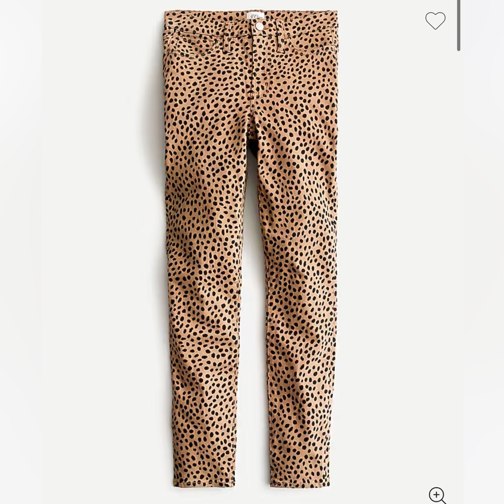 J. Crew Leopard Dot Skinny Jeans